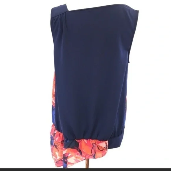 Anthropologie layered top chiffon Asymmetrical 10​ - Picture 3 of 8